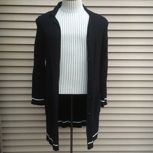 EUC Jones New York long button up cardigan sweater